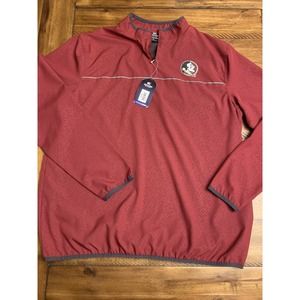 Florida State Seminoles Mens XL Colosseum 1/4 Zip Windbreaker NEW w TAGS $75